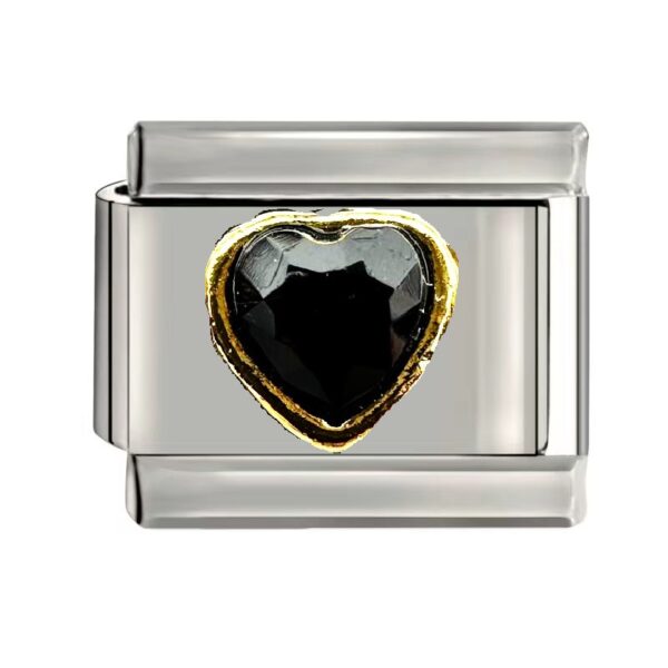 HEART STONE (BLACK)