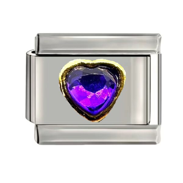 HEART STONE (PURPLE)