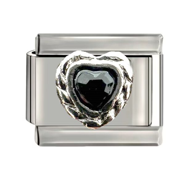 HEART STONE (BLACK)