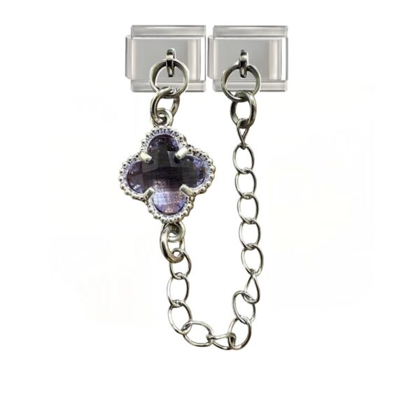 CHAIN CHARM (CLOVER PURPLE)