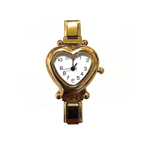 ITALIAN CHARM WATCH (HEART GOLD)