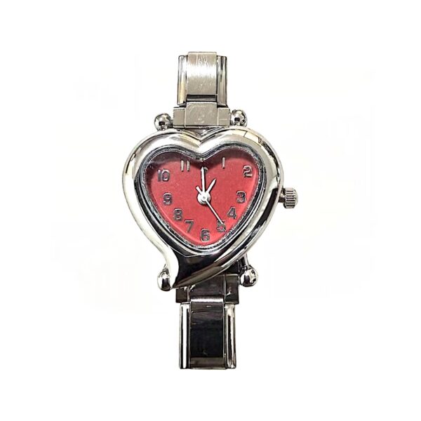 ITALIAN CHARM WATCH (HEART RED)