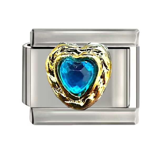 HEART STONE (GOLD&BLUE)